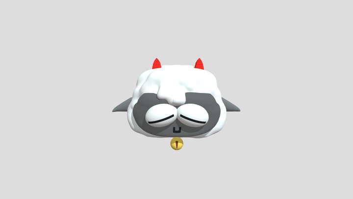 Cult Of the Lamb Head 3D Model