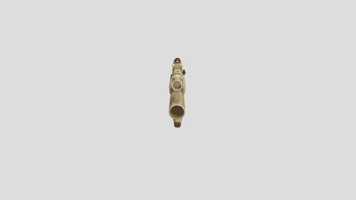 RUST AK-47 WOODCRAFT 3D Model