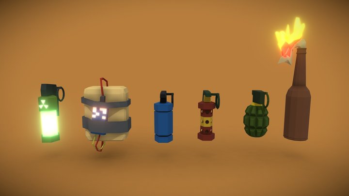 Grenades. 3D Model