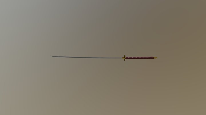 samurai sword (1) 3D Model