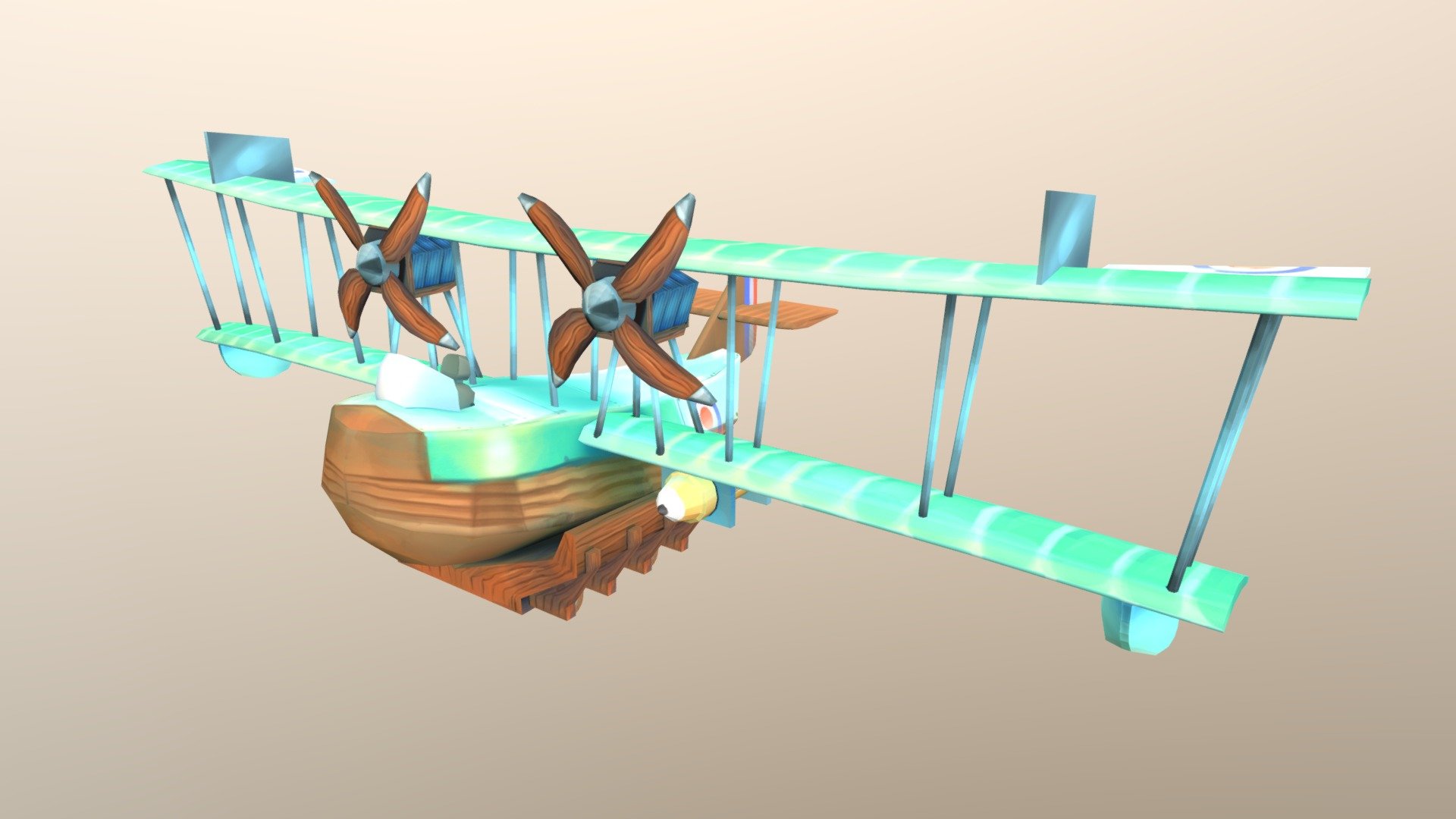 Stylized WW1 Plane: Felixstowe F2A