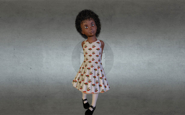 Black Doll 3D Model