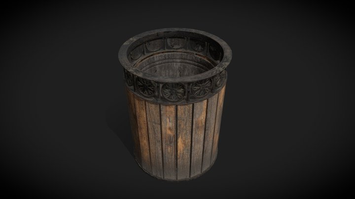 Trash Bin 3D Model