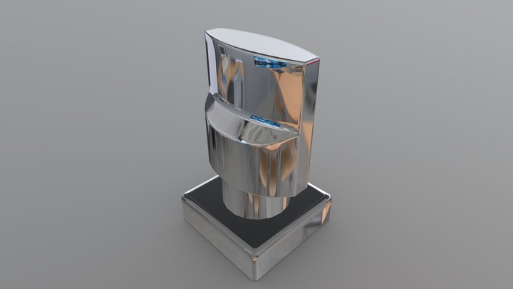 Acabamento Goa Cr Smart 1-2,3-4 E 1 07563 3D Model