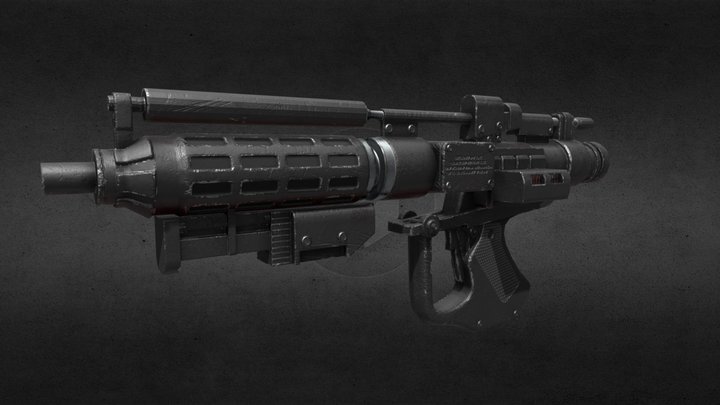 Star Wars E-5 Blaster Rifle 3D Model