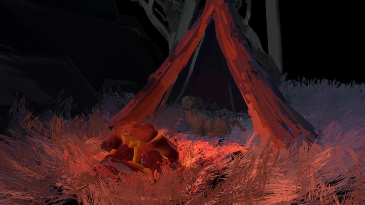 campfire 3D Model