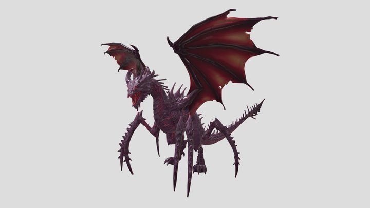 Dragon–Spider Hybrid Monster Creature