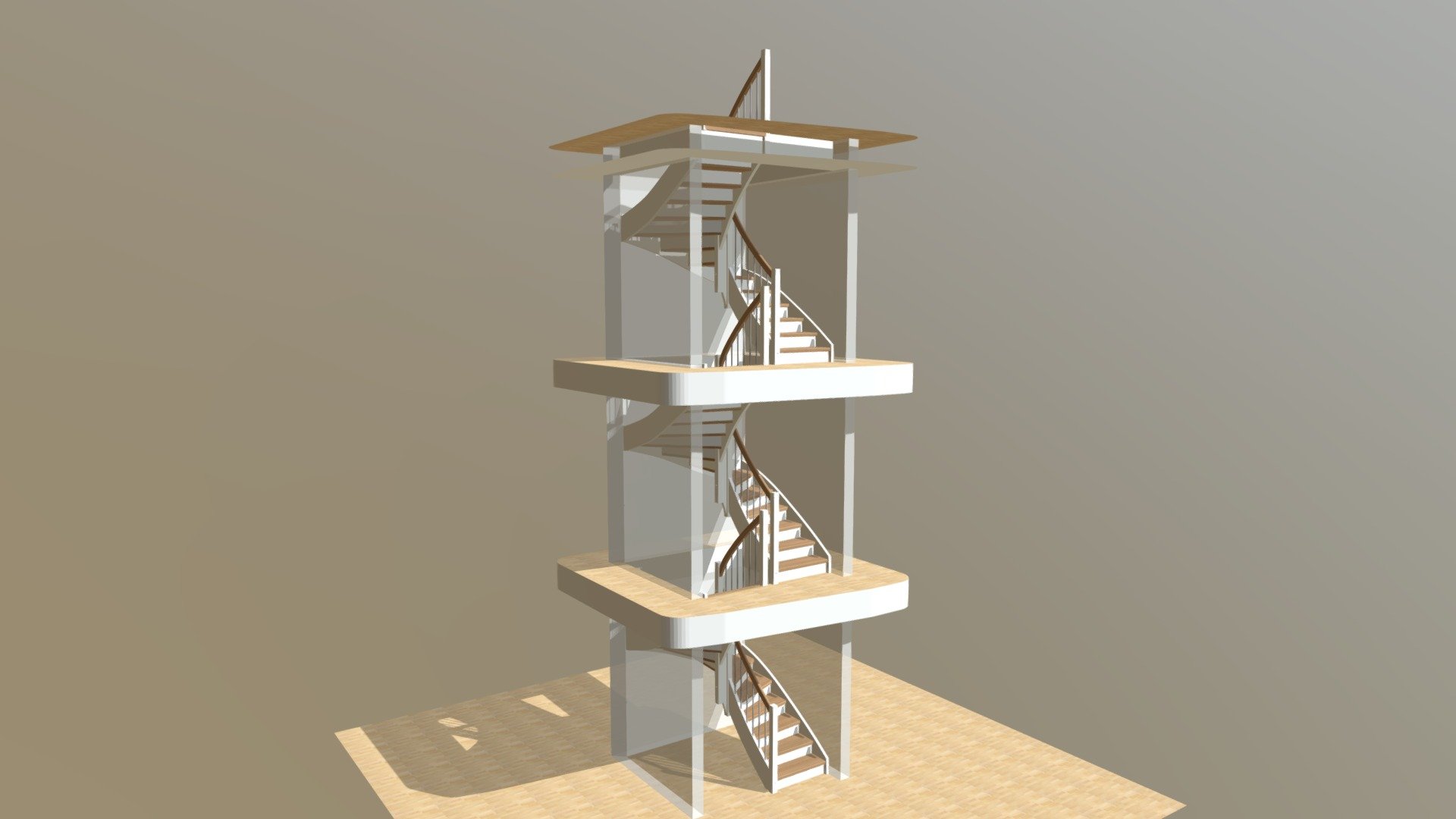Jungwirth Treppen Weiß mit Eichestufen1