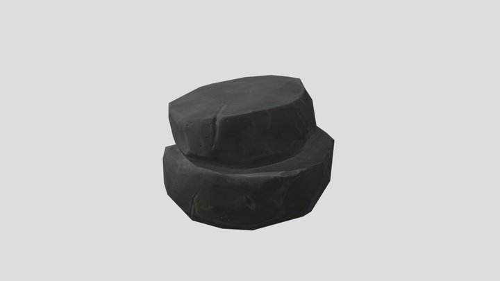 Stylized Rock 3D Model