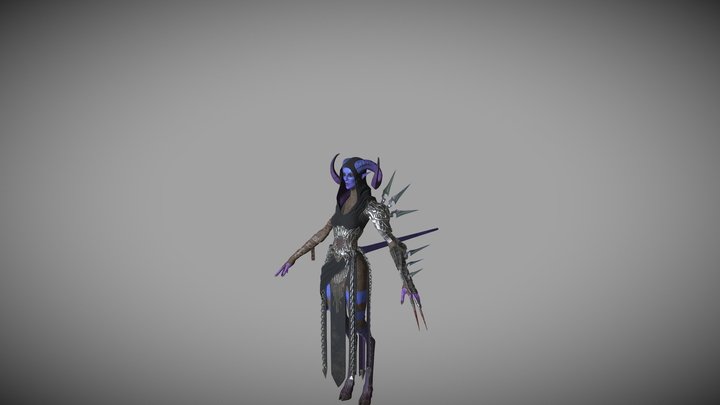 Necromancer-warlock 3D Model