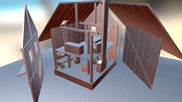 House Blocked 3D Model