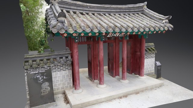 Korean Gate , Jardin d'Acclimatation, Paris – Modèle 3D gratuit STL