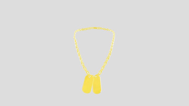 Military Necklace 3D Model