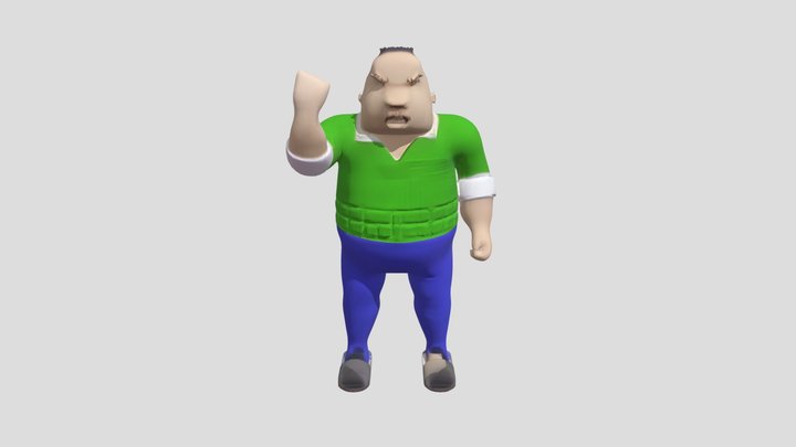 Блеять мужик из мема 3D Model