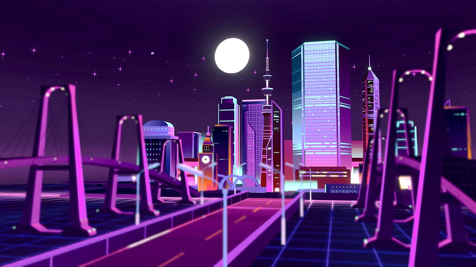 CYBER PUNK NIGHT CITY LOWPOLY LIFE BUILDINGS FBX - Buy Royalty Free 3D ...
