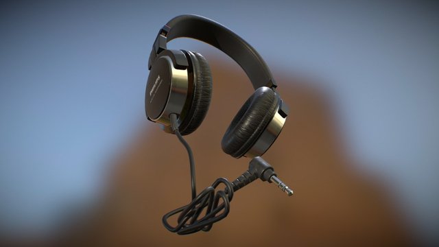 Philips Headphones, Model SHL3260BK 3D Model