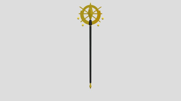 Game Ready Asset - Staff 3D Model