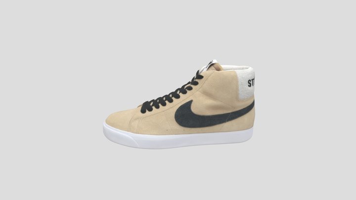 Nike X Stussy NIKE SB Zoom Blazer Mid - Buy Royalty Free 3D model