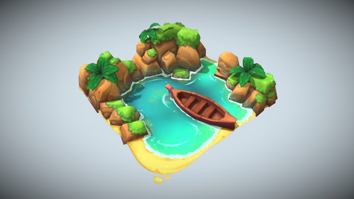 Summer Lagoon 3D Model