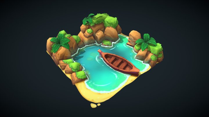 Summer Lagoon 3D Model