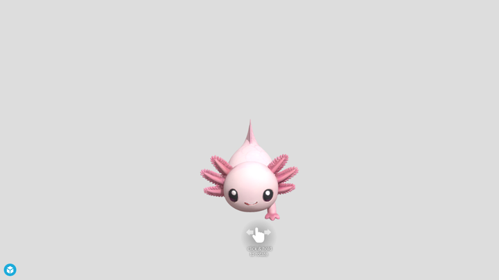 Cute Axolotl - Tripo AI vs SupaVoxel