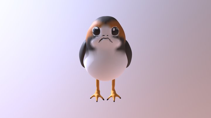 Porg 3D Model
