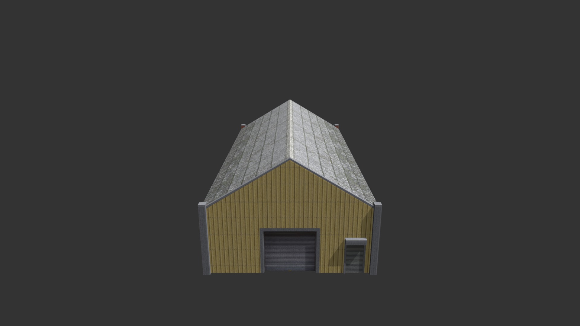 3D model Factory Building 28 - This is a 3D model of the Factory Building 28. The 3D model is about a small yellow house.