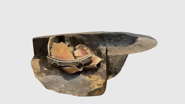 縄文土器出土状況 / 鞘堂山遺跡 3D Model