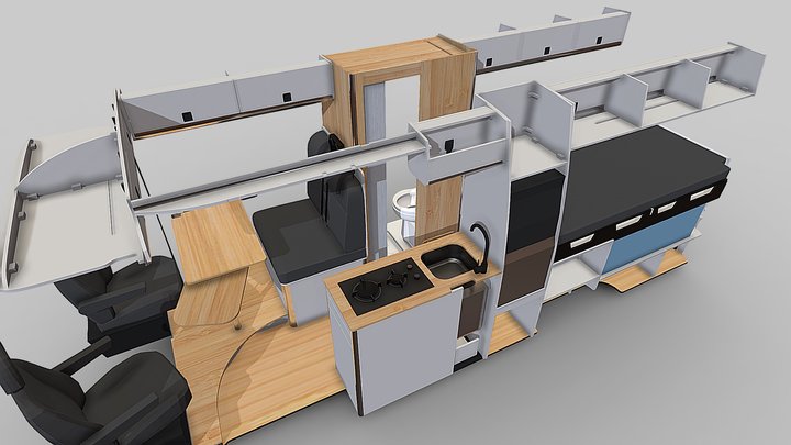 DESIGN 3 – Crafter > 2017 / Man TGE- LWB 3D Model