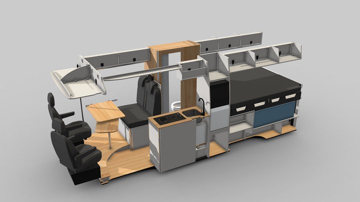 DESIGN 3 – Crafter > 2017 / Man TGE- LWB 3D Model
