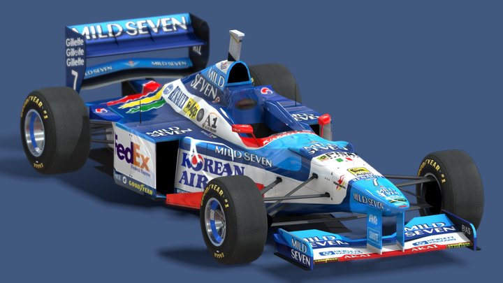 1997 Benetton B197 – Free 3D Model STL