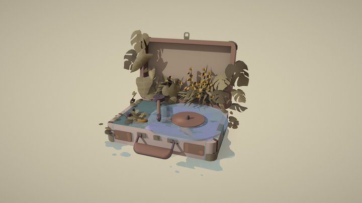 Gramophone 3D Model