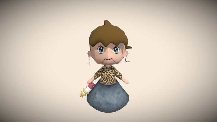 S4 League Chibi Player 3D Model