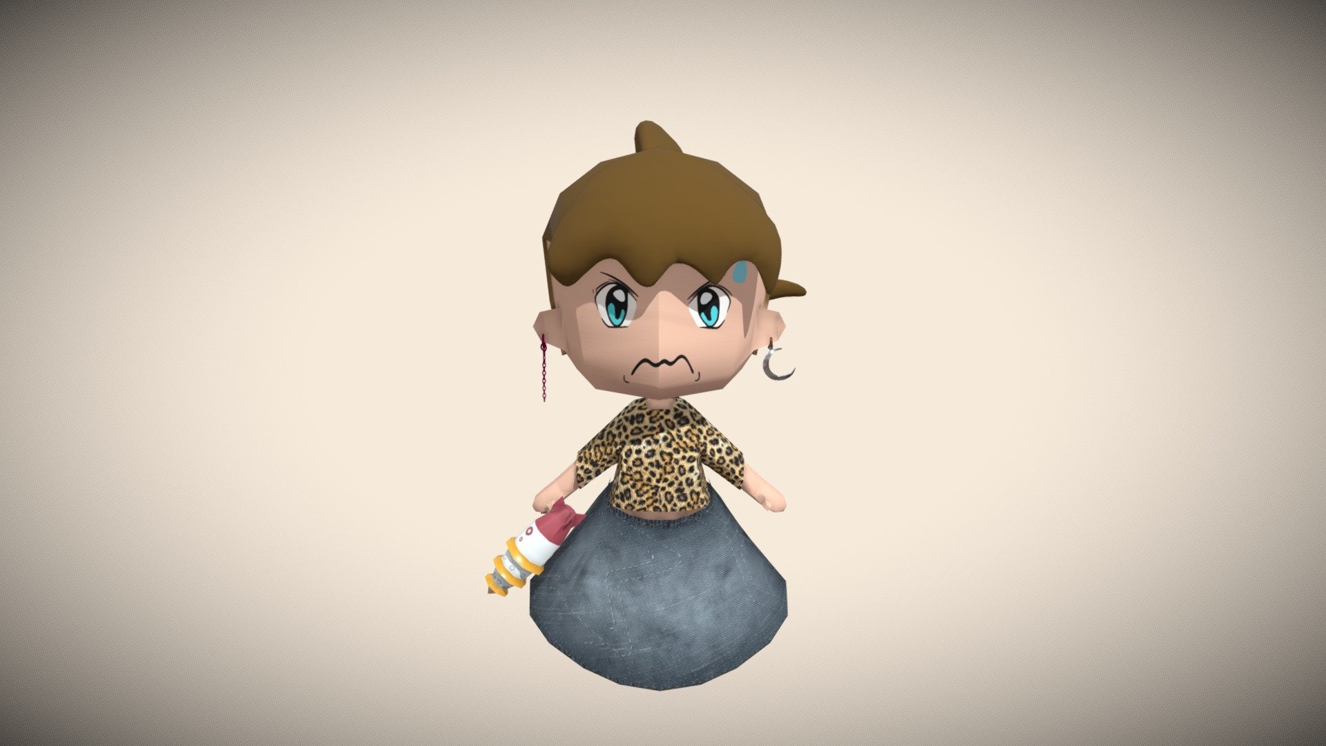 S4 League Chibi Player — Sketchfab embed 3D viewer