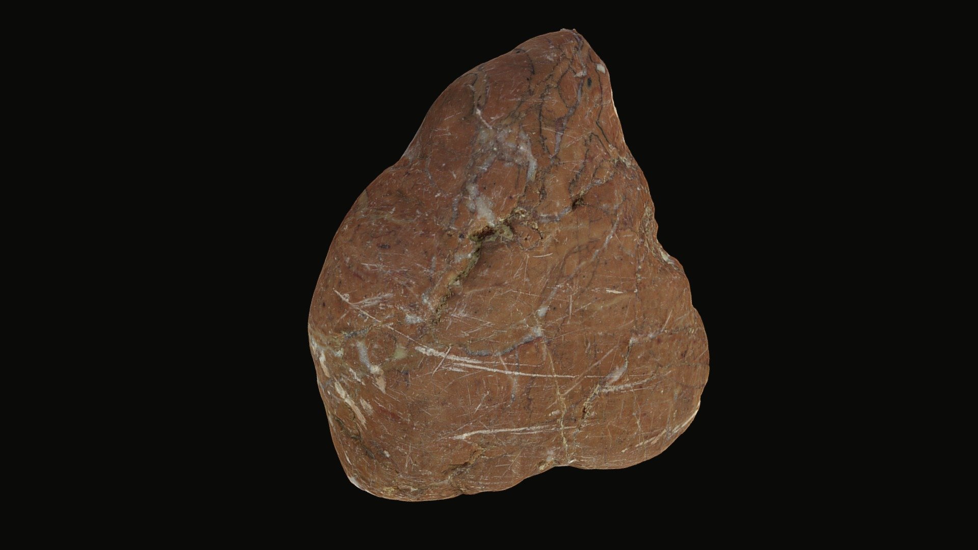 Polished and scratched cobble, Germany