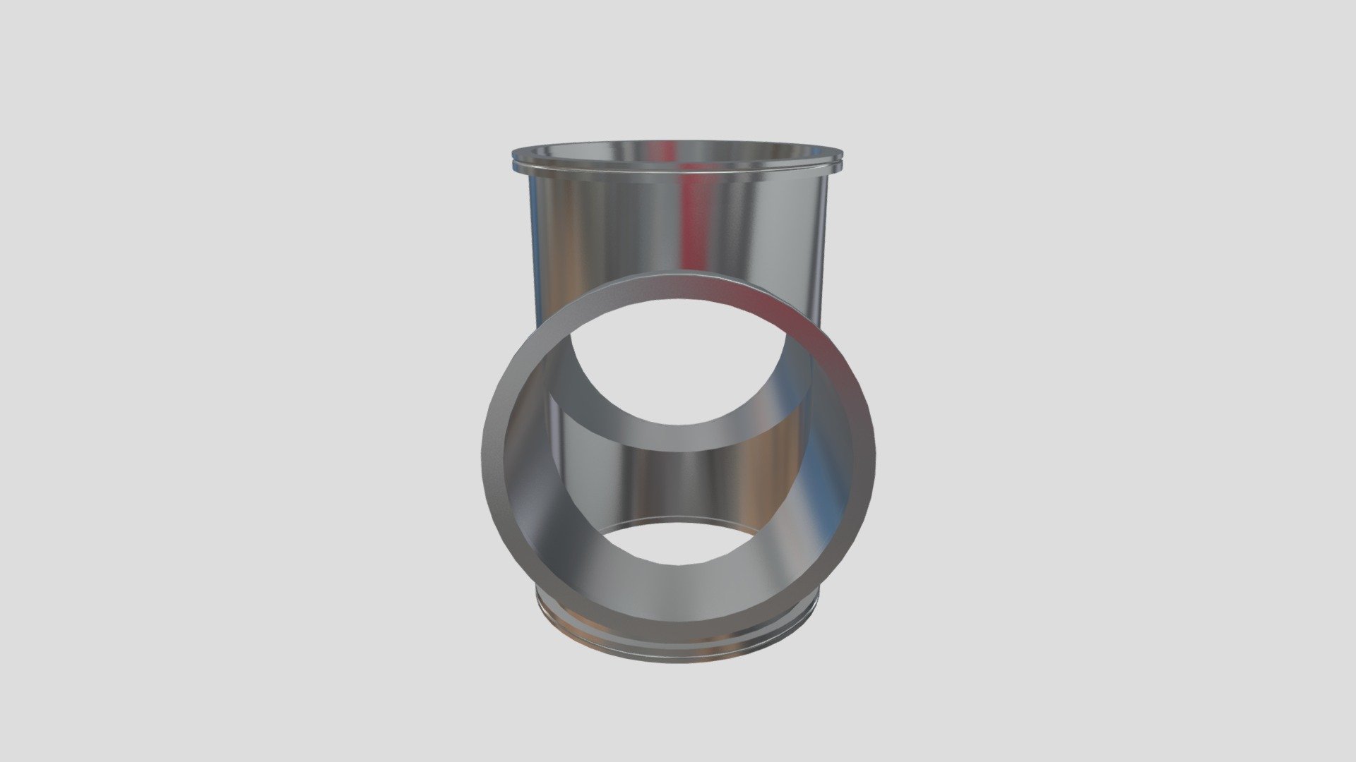 ISO-K vacuum cross (4-way) — Sketchfab embed 3D viewer