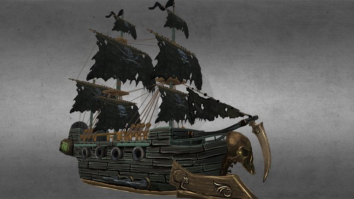 pirate ship 3D Model