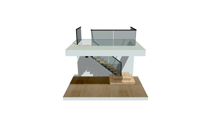 v3 internal staircase Romsey Lee 3D Model