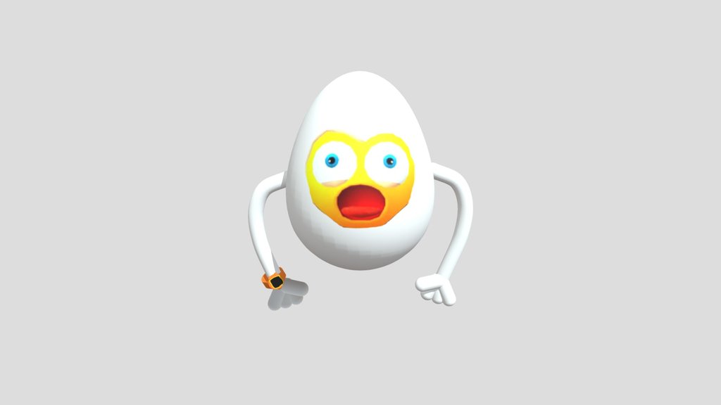 EGG VR PLAYER MODEL FOR THUMBNAILS (not rigged)