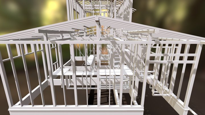 Cafe Plan (Framework) 3D Model