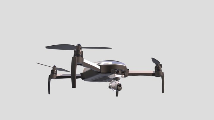 Animated Drone 3D Model