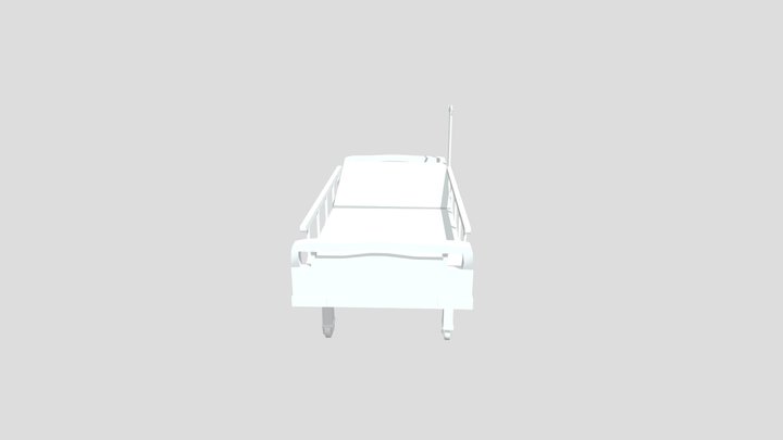 Patient Rest Bed 3D Model