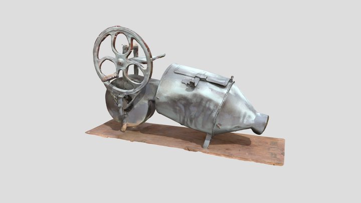 Kézi Fújtató - Hand wheel Blower 3D Model