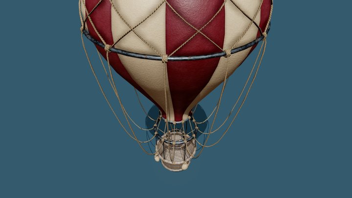 Hot Air Balloon 3D Model