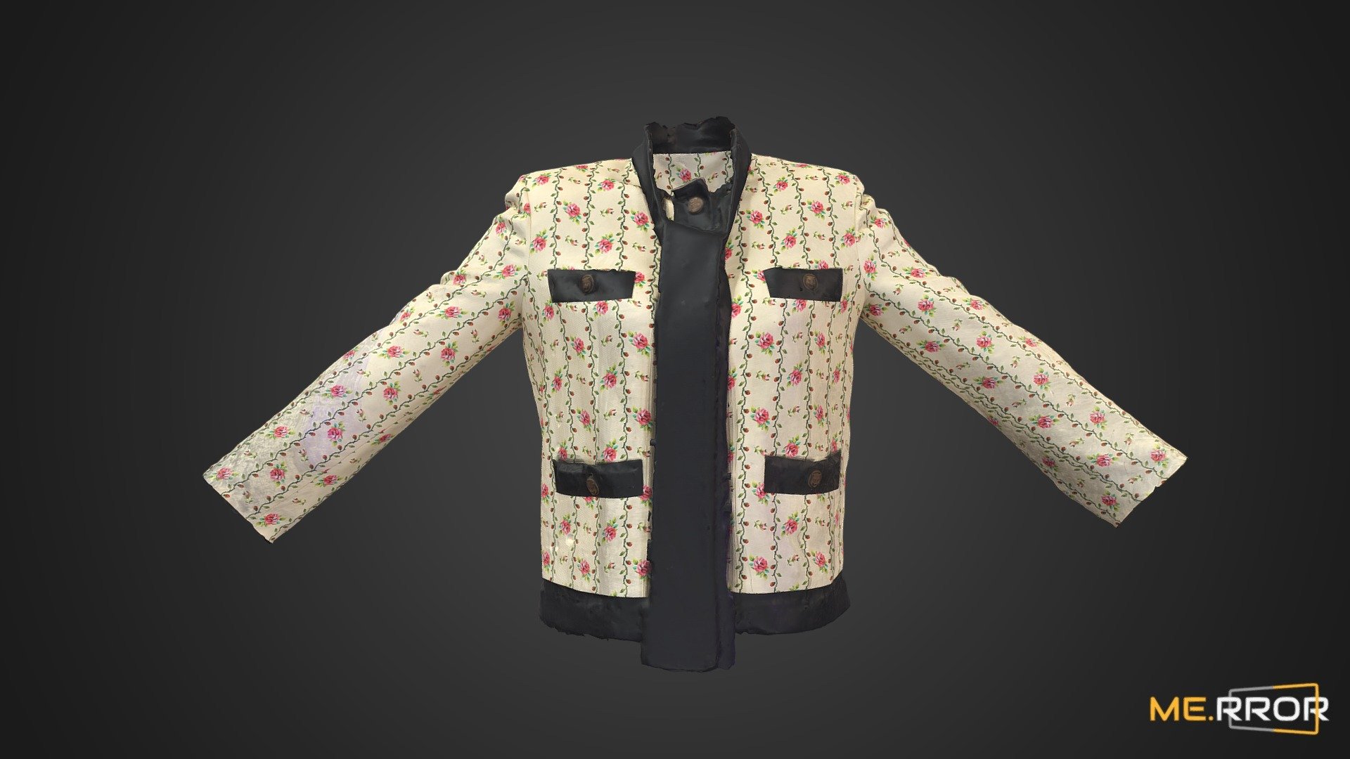 Rose patterened Jacket - Buy Royalty Free 3D model by ME.RROR (@merror ...
