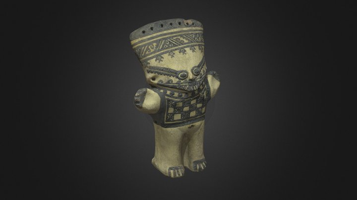 Figurina "Cuchimilco" Chancay 3D Model