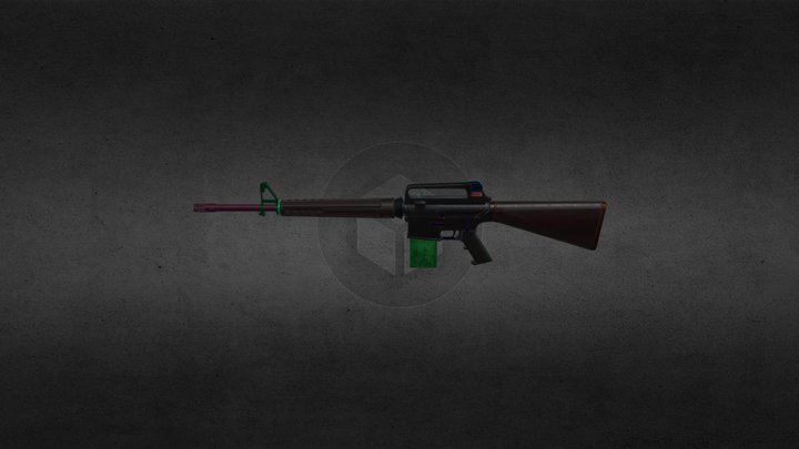 AR-10 3D Model