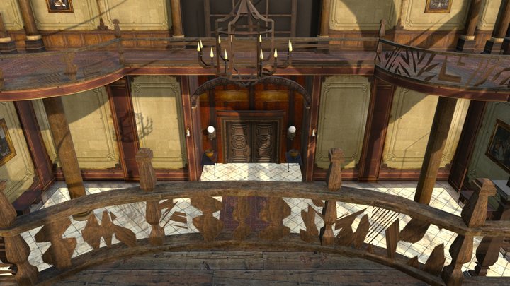 Mansion stairway – Free 3D Model STL