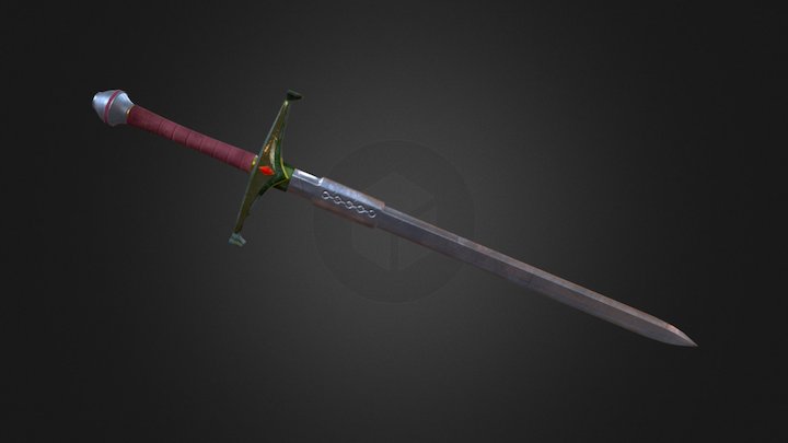 Fantasy Sword 3D Model 3D Model