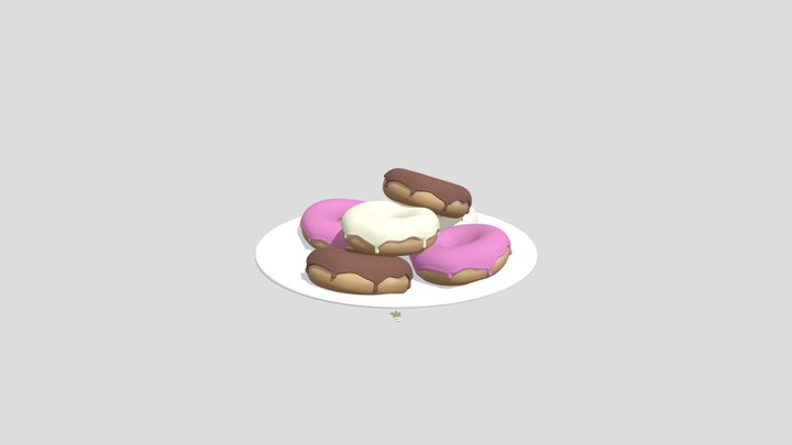 Donuts on plate